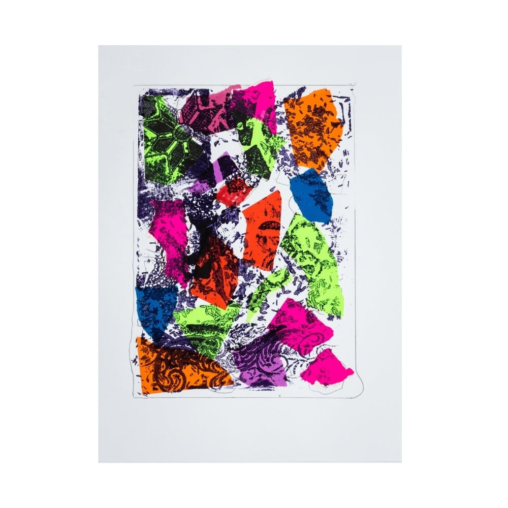 Ashlee Cochrane - Untitled -  Collagraph on collage