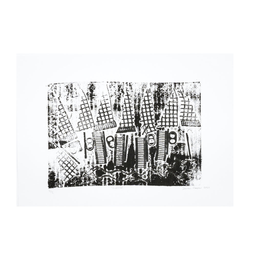 Darren Hooper- Untitled -  Collagraph print