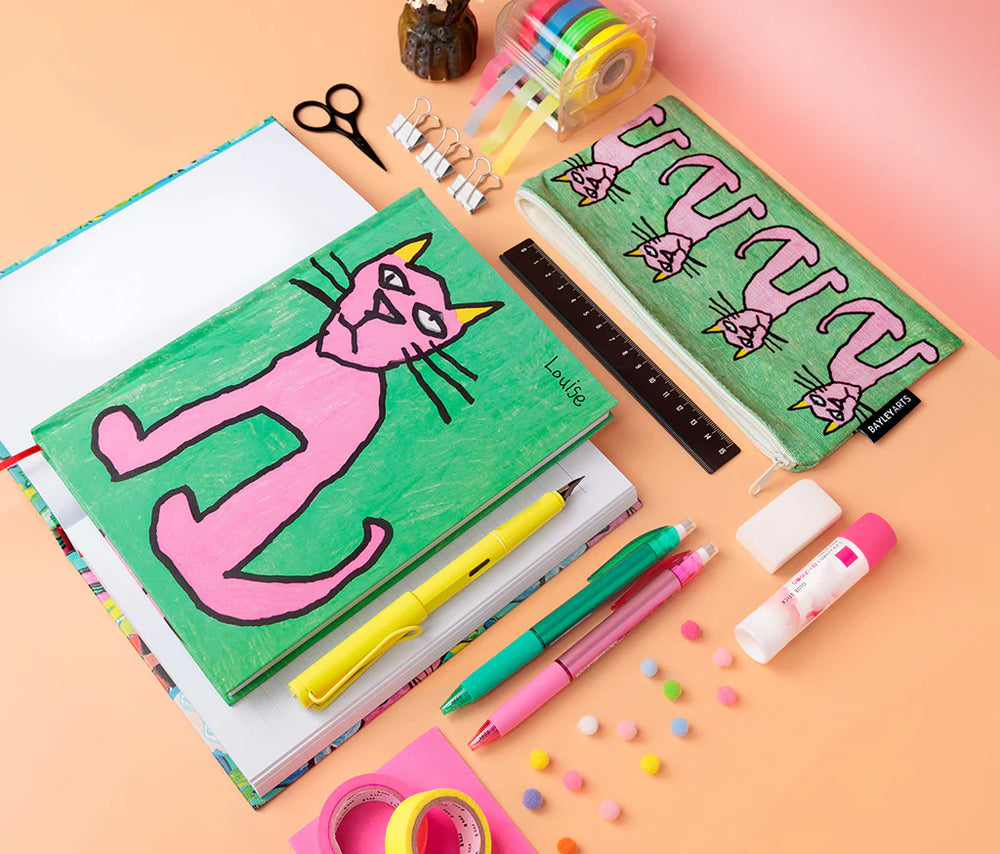 Louise Pink Cat A5 Journal